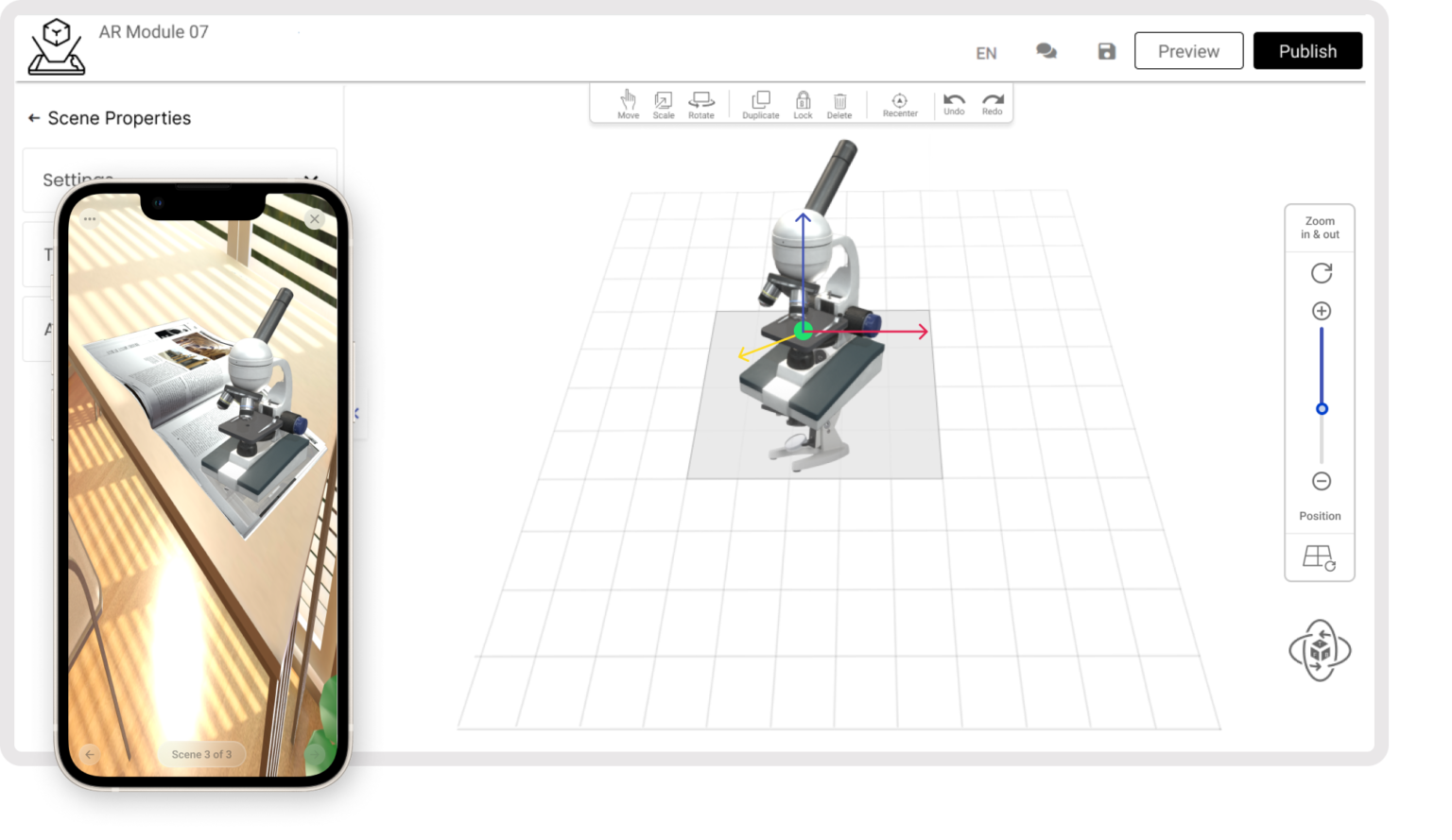 Author and Enhance AR Scenes with Image Tracking
