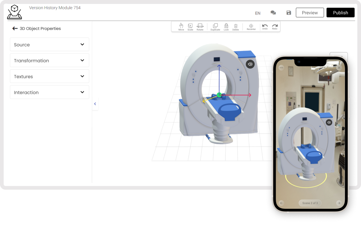Transform Spaces with Ground Tracking in AR