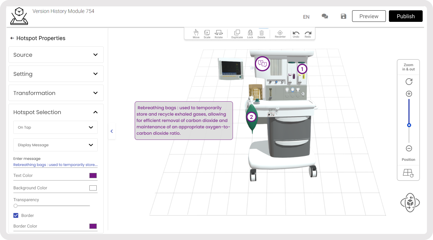 Define Hotspots for Engaging AR Experiences